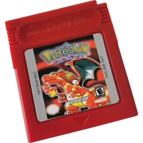 Red Series Classic Collect Colorful Version Video Game Cartridge Console Card English Language