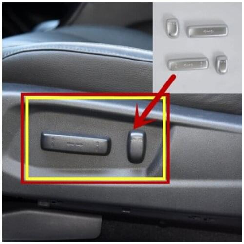 Car Seat Adjustment Switch Knob Button Control Covers Trims Interior Molding For Acura CDX 2017-2020 Accessories