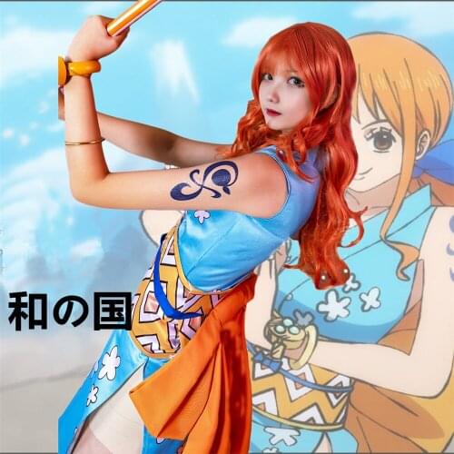 ONE PIECE Wa No Kuni Nami Cosplay Costume Halloween Costume Dress
