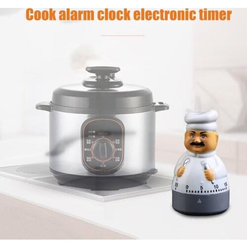 Creatives Kitchen Timer Cute Chef Alarm Clock Electronic Timer For Kitchen JA55