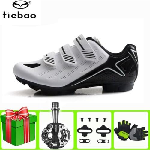 Tiebao Sapatilha Ciclismo MTB Cycling Shoes Men Sneakers 2021Breathable Mountain Bike Racing Self-Locking Athletic Bicycle Shoes