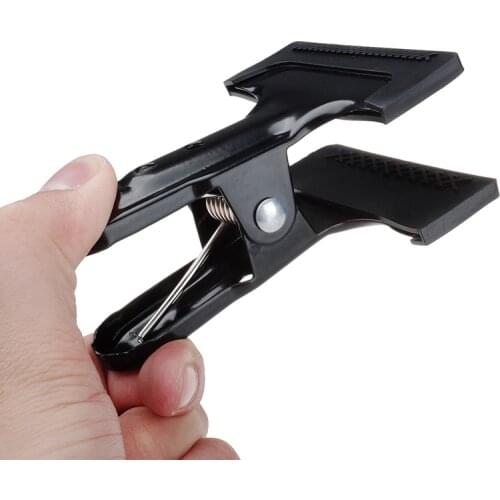 Metal Clip Photo Studio Background Support Clamps With Rubber Protective Sleeve Backdrop Bracket Holder Photography Accessory