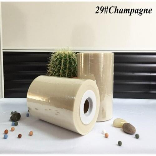 Champagne color 6inch 100Yards Nylon Tulle Rolls