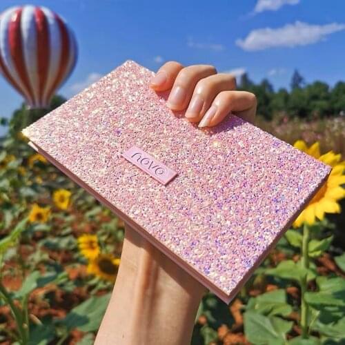 NOVO Matte Pearlescent Radiant Glitter Nude Eye Shadow Palette 18 Colors Shimmer Pigment Eye Shadow Easy to Wear Beauty Makeup