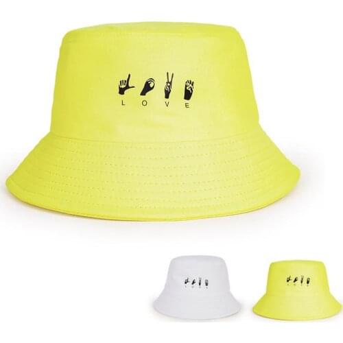 2021 Cotton new style fashion gestures Bucket Hat Fisherman Hat outdoor travel hat Sun Cap Hats for Men and Women 464