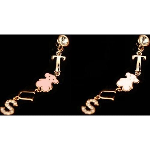 Cute Bear US Words Pendant Phone Dustproof Plug Earphone Jack Plug for Iphone for Samsung for Xiaomi