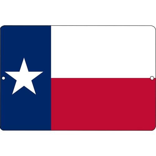 Rogue River Tactical Texas State Flag Metal Tin Sign Wall Decor Man Cave Bar Texans Lone Star