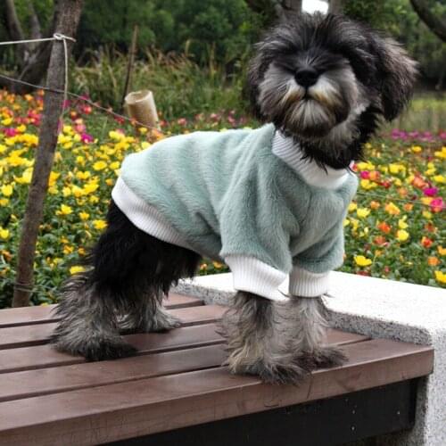 Warm Mink Fur Dog Cat Sweater For Autumn And Winter Warm Casual Pet Cat Dog Clothes For Small Dogs Cats Chihuahua Pullover