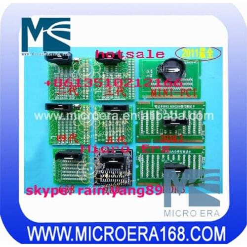 Free shipping laptop CPU&Memory tester with lamp 9pcs per set with lamp test card for laptop put in a tool box