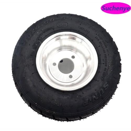 10x4.5-5 Vacuum tire wear for 168 Go kart 5 inch Wheels Beach car Accessories Drift wheel 10X4.5-5 kart Tire Highway hub