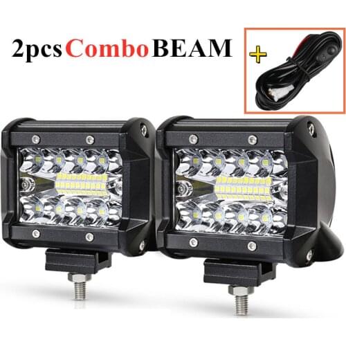 4INCH 20LED Waterproof Work Light LED Light Bars Spot Flood Beam for Work Driving Offroad Boat Car Tractor Truck 12V 24V