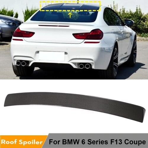Rear Roof Spoiler Window Lip Wing Lid for BMW 6 Series F13 Coupe Base M Sport M6 2012 - 2019 Roof Spoiler Carbon Fiber