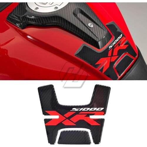 3D Tank Pad Protector Decals Case for BMW S1000XR S1000 XR Carbon Look