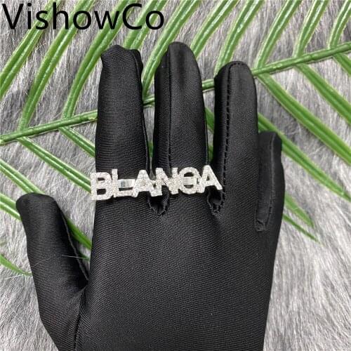 2020 New Custom Name Ring Gold Personality Hip Hop Ring Women Fashion Punk Letter Ring Gift