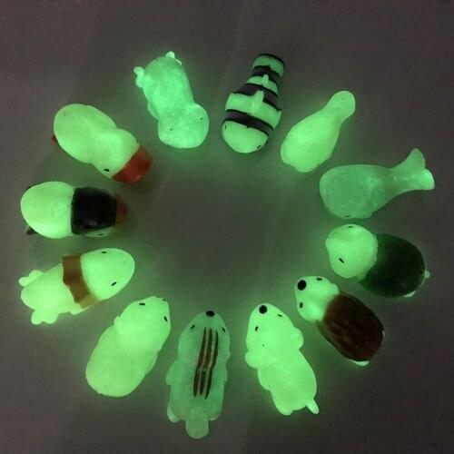 100pcs Cute 12 Luminous Animals Bite Cable Organizer Management Wire Protector for Charging Data Earphone Mouse Line Cable Wire