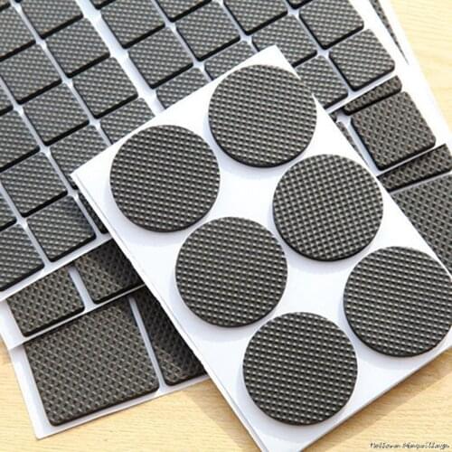 2/12/30/48PCS Self Adhesive Furniture Leg Feet Rug Felt Pads Anti Slip Mat Bumper Damper For Chair Table Protector Hardware