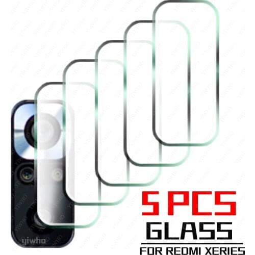 5Pcs Tempered Glass on Redmi Note 10 Pro Camera Lens Protector Back Screen For Xiaomi Redme Note 9T 10S 9S 8t 9 8 9T 9c NFC 9a