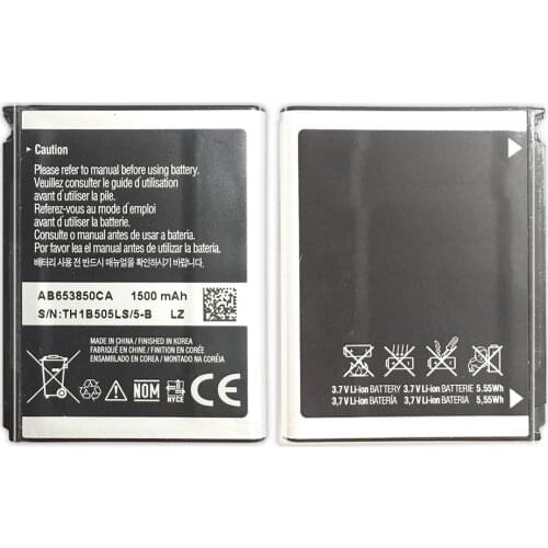 Battery For Samsung Nexus S I900 Omnia SGH-i900 SGH-i908 I9020 T939 M900 Moment I220 SGH-T939 AB653850CA 1500mAh with Track Code