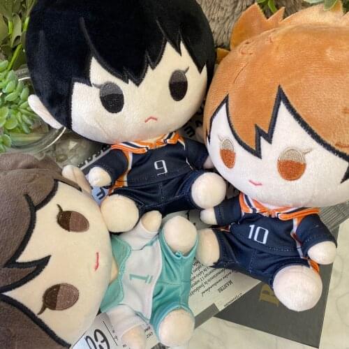 Anime Haikyuu!! Tobio Kageyama Shoyo Hinata Oikawa Tooru Cute Plush Doll Stuffed Toy Change Suit Dress Up Clothing Doll 20cm