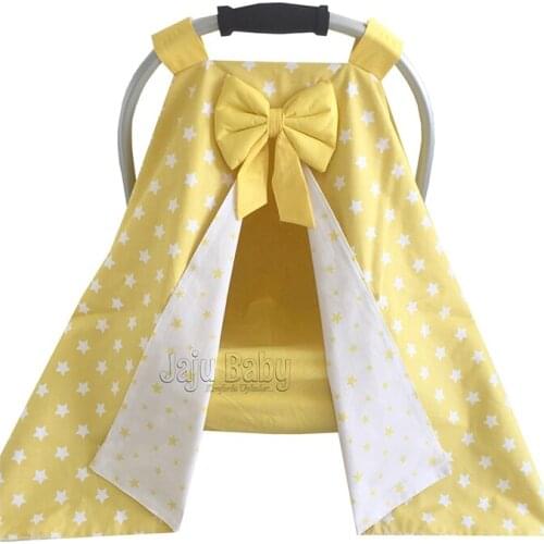 Jaju Baby Yellow and Star Combined Stroller Cover and Inner Cover