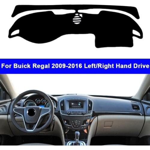 Car Dashboard Cover DashMat Carpet Cape For Buick Regal 2009 2010 2011 2012 2013 2014 2015 2016 RHD LHD Sun-Shade Auto Non-slip