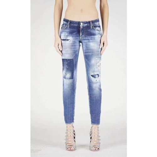 DSENQI Women Jeans Ripped for women Skinny DSQ Jeans Pants Outwear Pants 3398