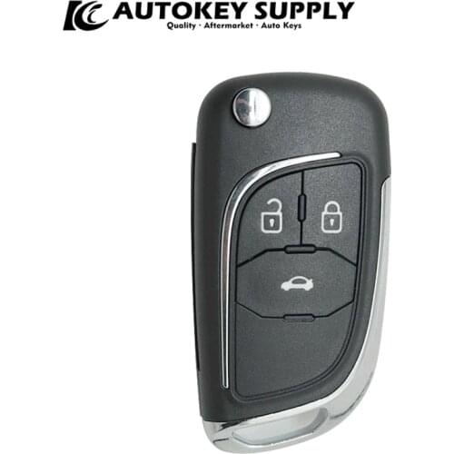 Modified ForChevrolet 3 Button Remote Flip Key With Blade (Higher Quality) AKGMF130