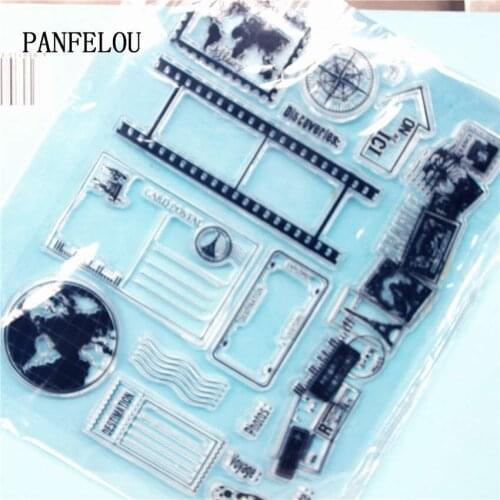 A Square Dreamy Forest Clear Stamp DIY Silicone Seals Scrapbooking/Card Making/Photo Album Decoration Supplies Sheets