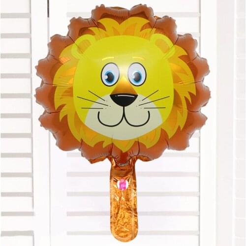 Best Selling Mini Cartoon Forest Animal Series Balloon Tiger Monkey Aluminum Film Happy Birthday Party Decoration