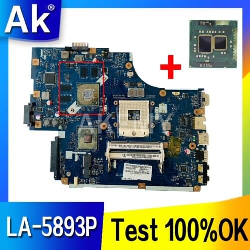 Akemy MBR5C02001 MBWUV02001 For Acer ASPIRE 5741 5741G 5742 laptop motherboard NEW70 LA-5893P GT420M HM55 DDR3 free i3 cpu