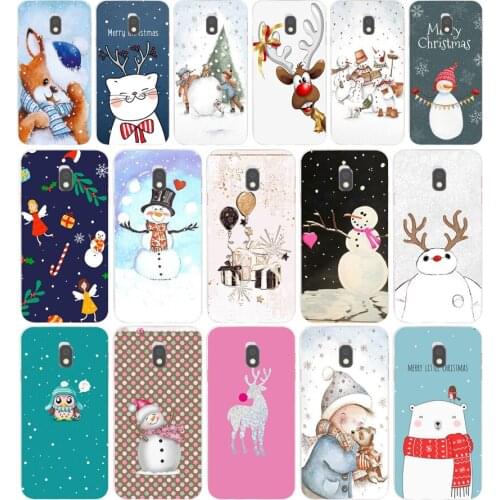 38AA happy New Year merry Christmas Soft Silicone Tpu Cover phone Case for Samsung Galaxy J2 J4 Prime J6 Plus J7 2016 2017 case