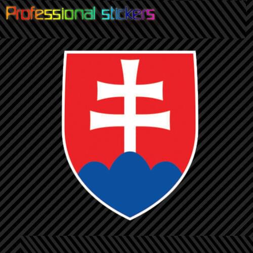 Slovak Coat of Arms Sticker Decal Self Adhesive Vinyl Slovakia Flag SVK SK Stickers for Cars, Bicycles, Laptops, Motos