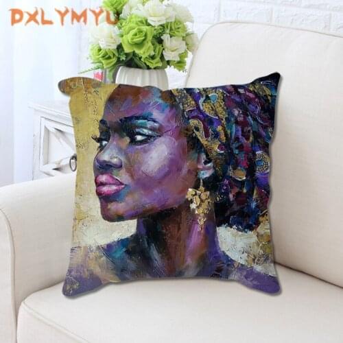 New Arrive African Style Cushion Cover Polyester 45*45cm Pillowcase Cojines Decorative Para Sofa Home Bedroom Pillow Cover