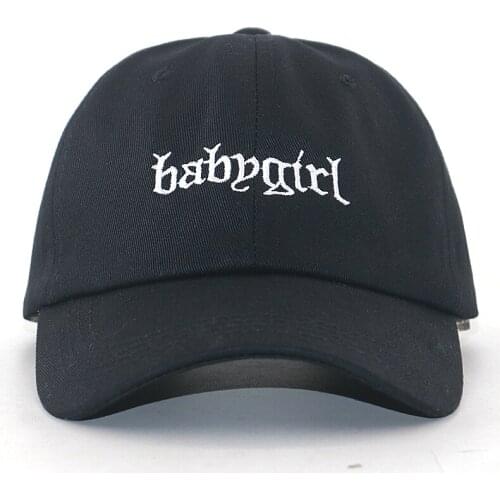 New arrival babygirl embroidery sports baseball cap cotton soft unstructured fashion dad hat men women hip hop snapback hats
