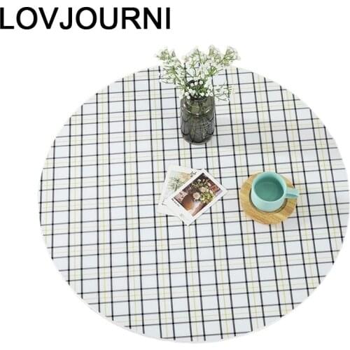 Plastic Dining Shabby Chic Waterproof Household Item Tafelkleed Rond Round Manteles Cover Nappe PVC Tablecloth Table Cloth
