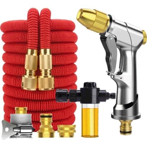Expandable Garden Water Hose Pipe Magic Hose Flexible High Pressure Sprinkler Foam Car Wash Cleaning Tools Watering Gardenhose