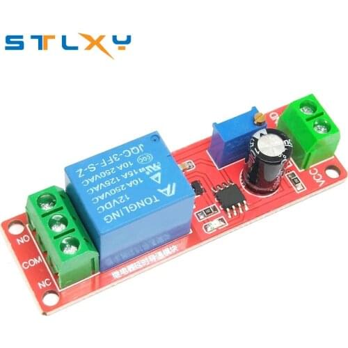 DC 5V 12V Time Delay Relay NE555 Time Relay Shield Timing Relay Timer Control Switch Car Relays Pulse Generation Duty Cycle