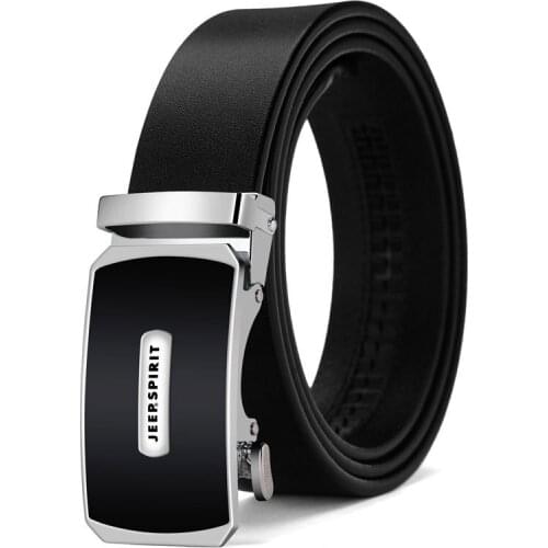 Genuine Leather Belt Men Cowskin Split Leather Designer Belt Business Casual Automatic Buckle Luxury Brand Mens Belt 110-130cm