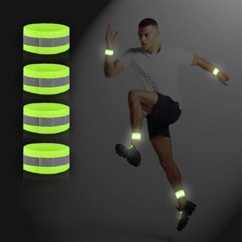 Reflective Bands for Arm Wrist Ankle Leg High Visibility Reflective Running Gear for Cycling Walking Bike Safety Tape Straps