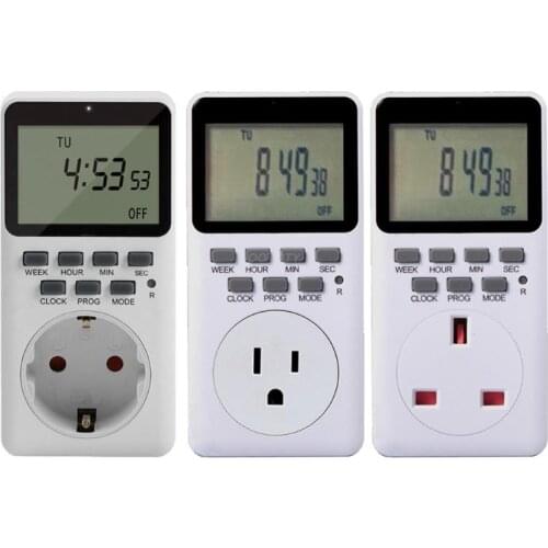 OOTDTY Outlet Timer, Digital Programmable Timer，Heavy Duty Smart Indoor Timer