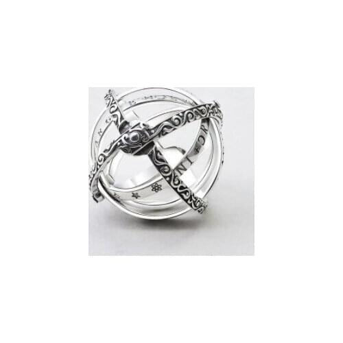 Wonderlifel Sphere Ball Rings Finger Ring Complex Variable Pendant Ring Jewelry Gift