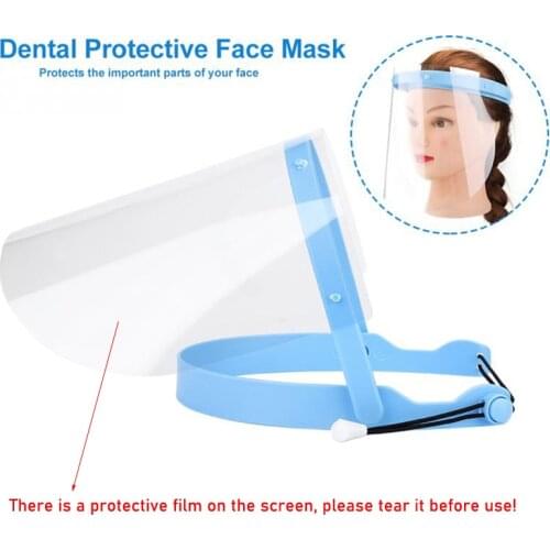 Dental Protective Face Dental Face Shield with 10pcs Detachable Face Shield Anti-Fog Dustproof Replacement Covers Dentist Tools