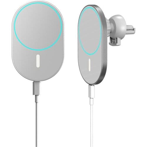 15W QI Fast Charging Magnetic Wireless Charger Car Adsorbable Phone Car Holder Suitable For Iphone 12 Pro Max Charger