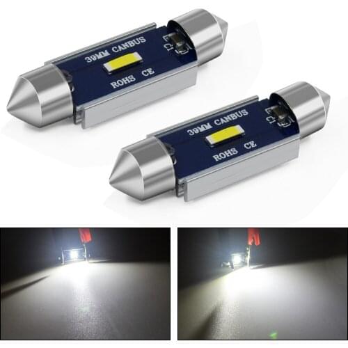 2PCS CANBUS 1860 automotive LED ceiling light 31MM 36MM 39MM 41MM