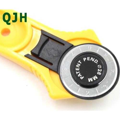 28mm Deep Yellow Rotary Blade Manual Sewing Tool Roller Cutter QJH Sewing Fabric Cutting Craft DIY Sewing Tool