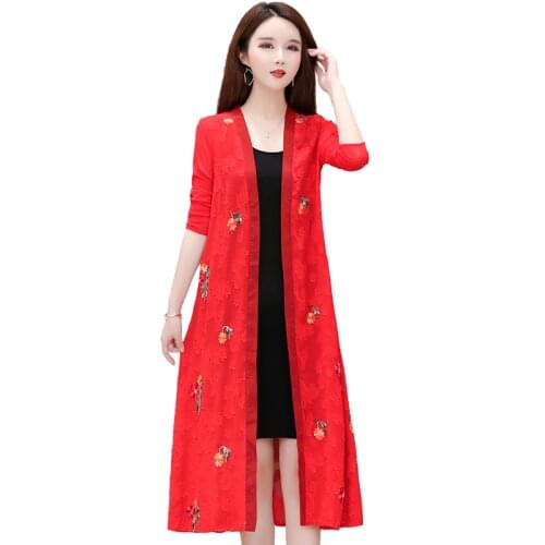 Trench Coat For Women Atmospheric Fashion Windbreaker 2021 Mid-length Loose Commute Korean Womens Clothing Printing Slim