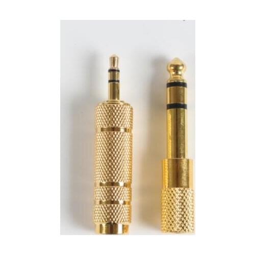 Audio Adapter Gold Plated 3.5mm to 6.5mm/6.5mm to 3.5mm Microphone Earphone Headphones Guitar Adaptor Set