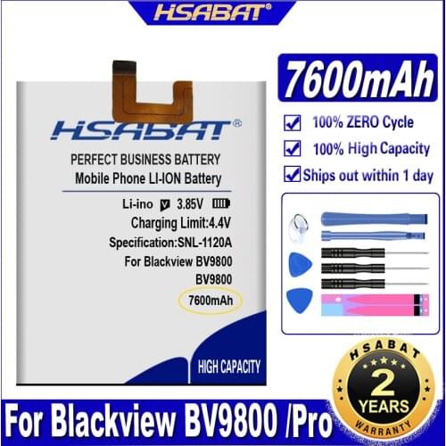 HSABAT 7200mAh Mobile Phone DK014 Battery for Blackview BV9800 / BV9800 Pro 6.3inch Batteries