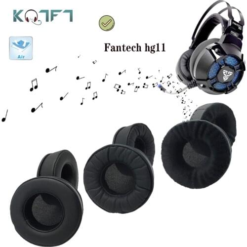 KQTFT Protein skin Velvet Replacement EarPads for fantech hg11 hg-11 Headphones Ear Pads Parts Earmuff Cover Cushion Cups