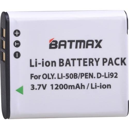 Li-50B LI50B 50B Battery (1Pack) for Olympus SP 810 800UZ u6010 u6020 u9010 SZ14 SZ16 D755 u1010 SZ30 SZ20 XZ-1 VR350 SZ31 SZ16